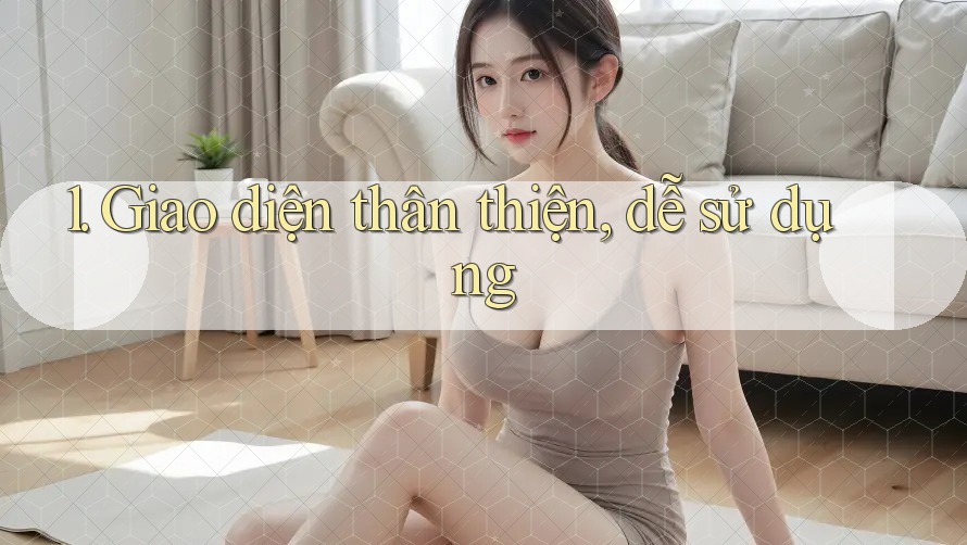 1. Giao diện thân thiện, dễ sử dụng