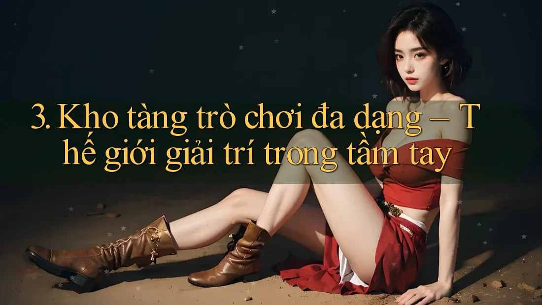 3. Kho tàng trò chơi đa dạng – Thế giới giải trí trong tầm tay