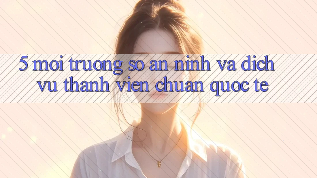 5. Môi trường số An ninh Và Dịch Vụ Thành viên Chuẩn Quốc Tế
