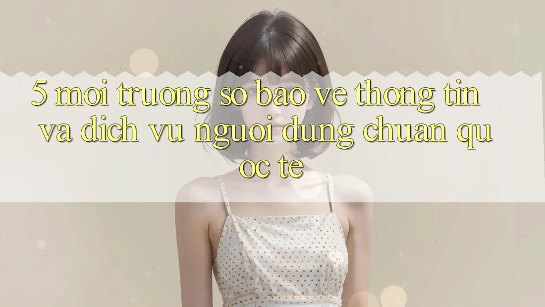5. Môi trường số Bảo vệ thông tin Và Dịch Vụ Người dùng Chuẩn Quốc Tế