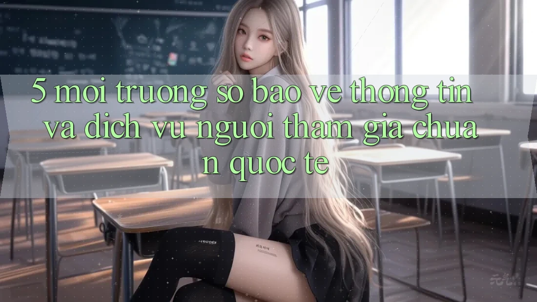 5. Môi trường số Bảo vệ thông tin Và Dịch Vụ Người tham gia Chuẩn Quốc Tế 5. Môi trường số Bảo vệ thông tin Và Dịch Vụ Người tham gia Chuẩn Quốc Tế