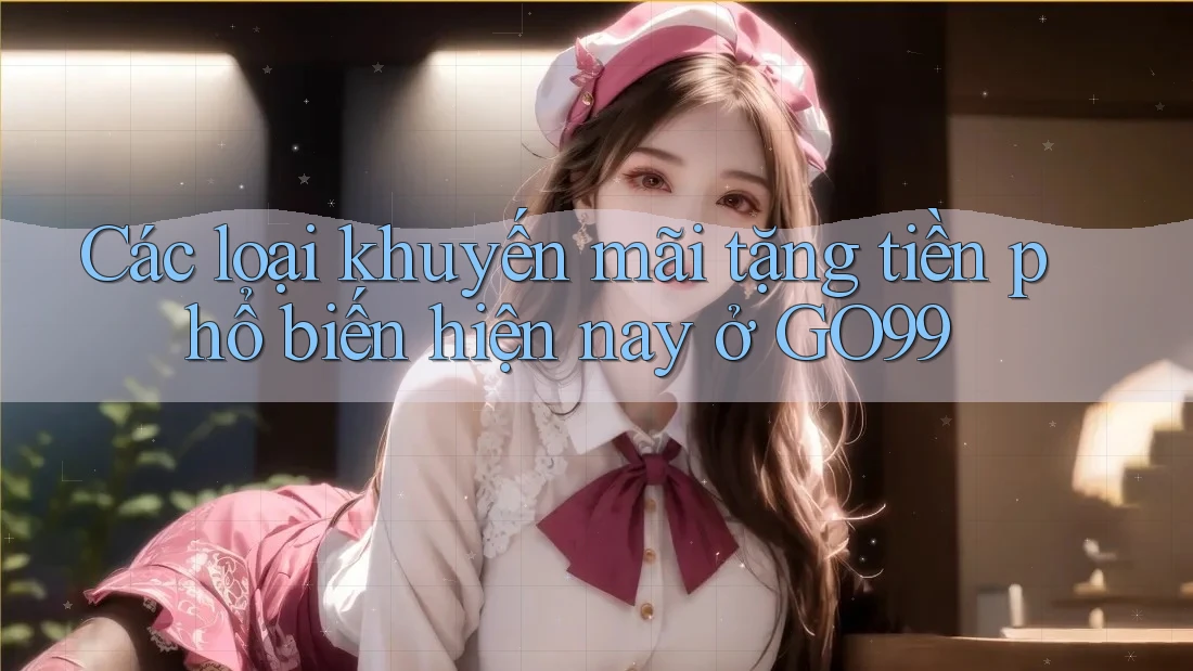 Các loại khuyến mãi tặng tiền phổ biến hiện nay ở GO99