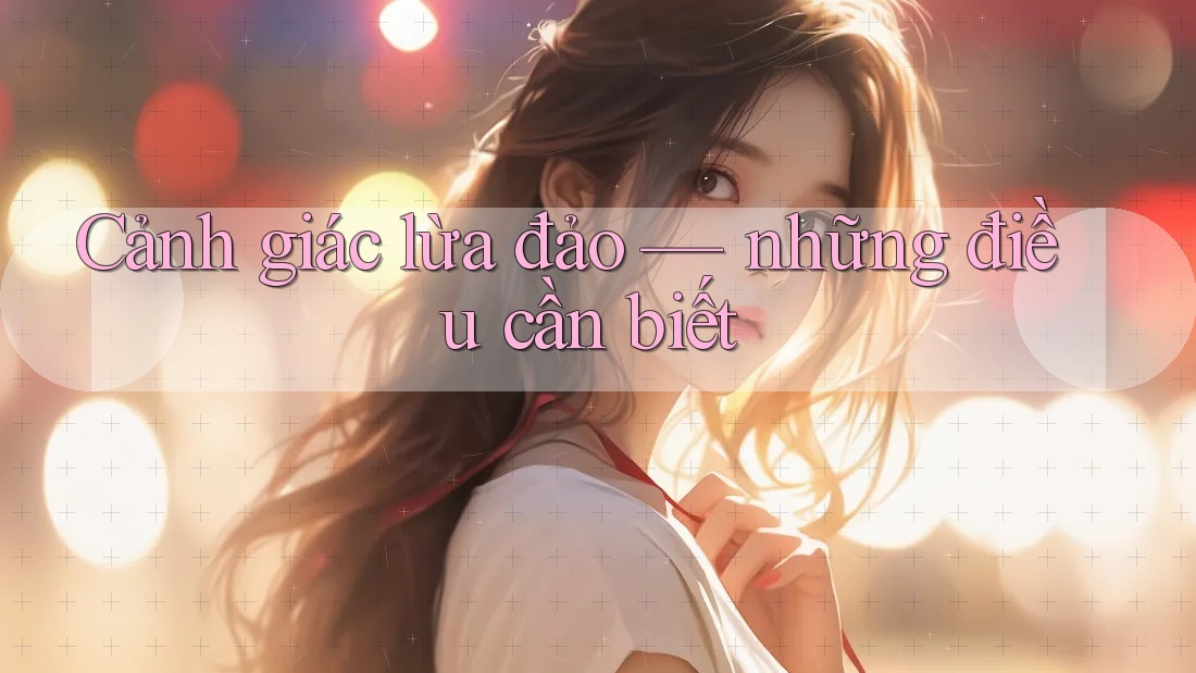 Cảnh giác lừa đảo: những điều cần biết
