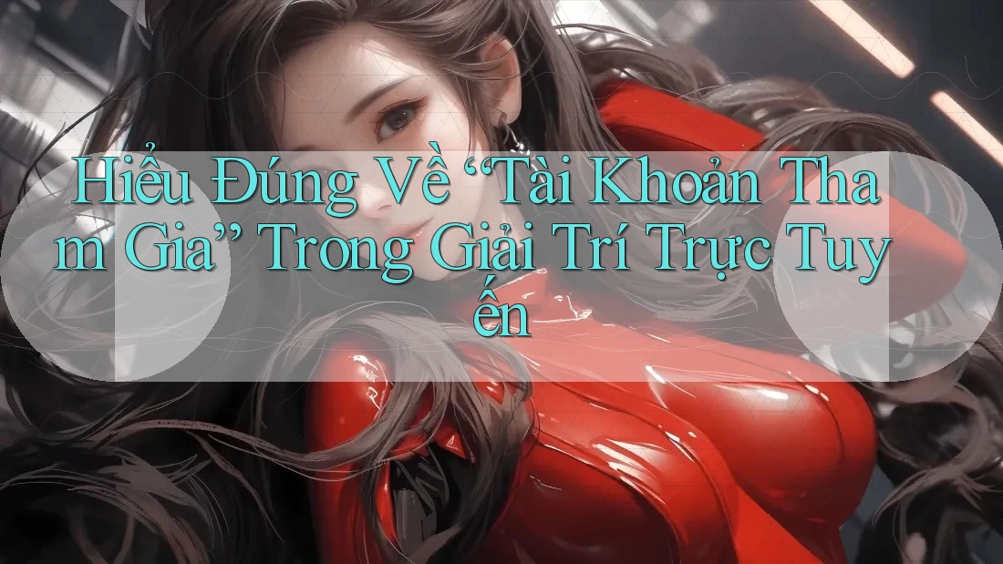 Hiểu Đúng Về “Tài Khoản Tham Gia” Trong Giải Trí Trực Tuyến Hiểu Đúng Về “Tài Khoản Tham Gia” Trong Giải Trí Trực Tuyến