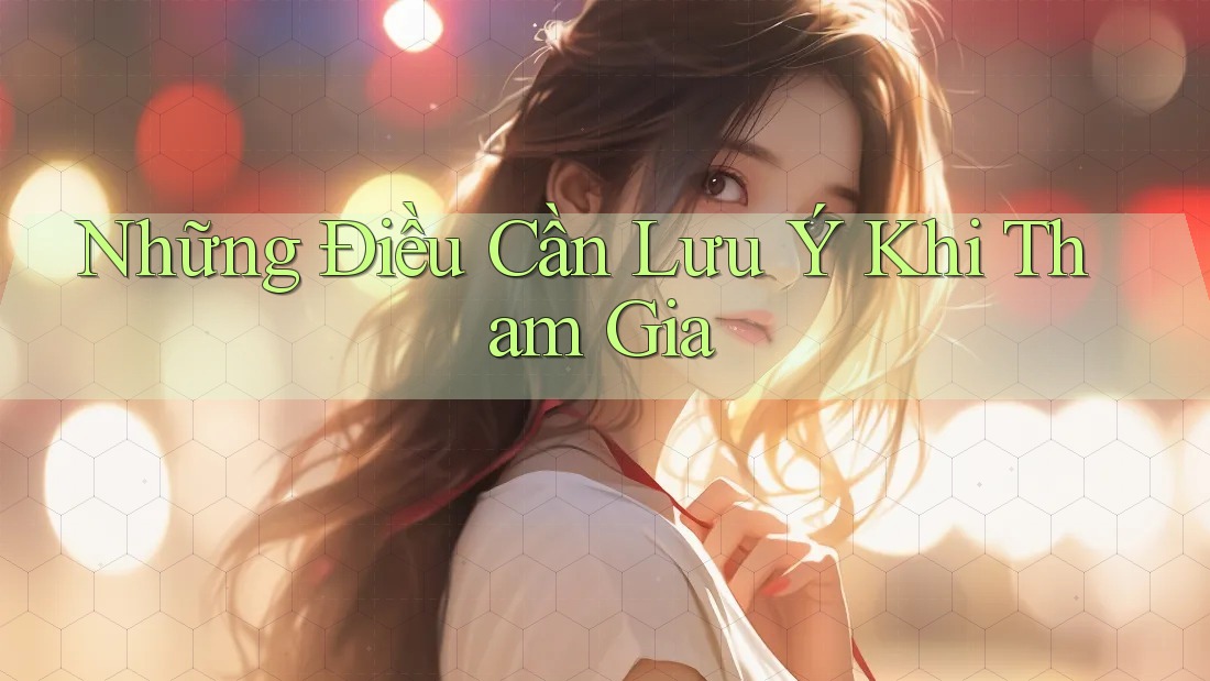 Những điều cần lưu ý khi tham gia Những điều cần lưu ý khi tham gia