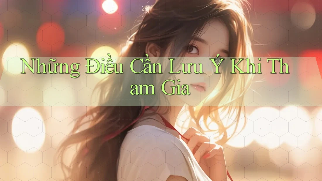 Những điều cần lưu ý khi tham gia Những điều cần lưu ý khi tham gia
