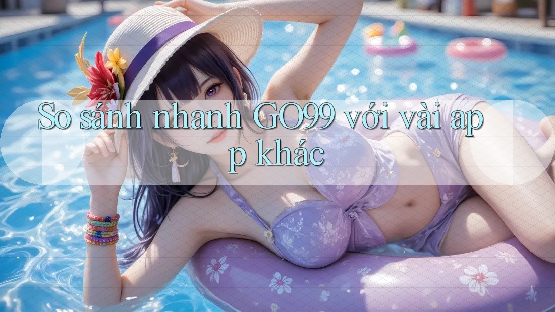 So sánh nhanh GO99 với vài app khác So sánh nhanh GO99 với vài app khác